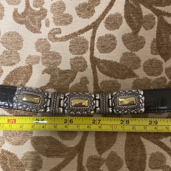Brighton vintage black leather belt - Picture 2 of 5